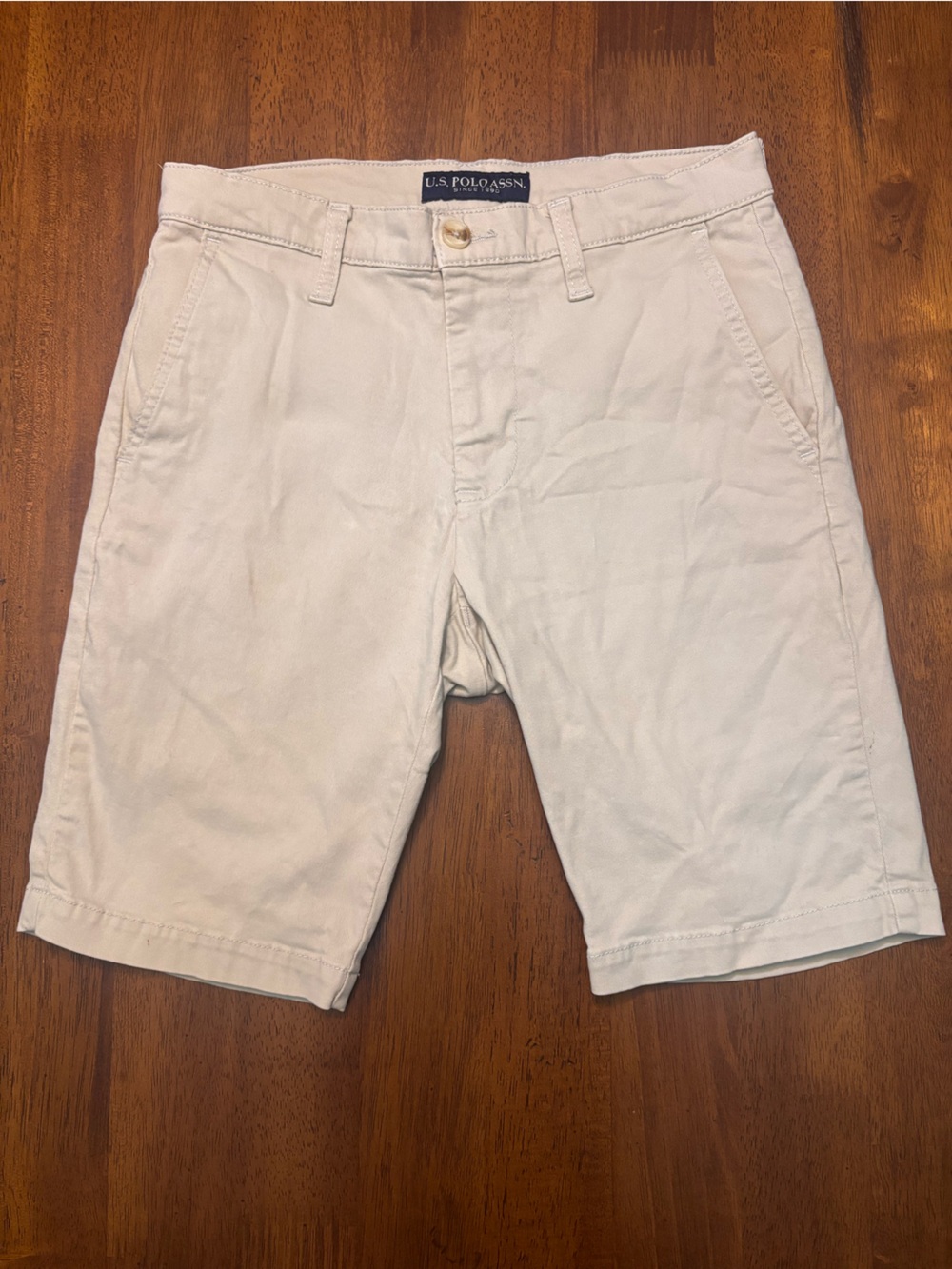 U.S. Polo Assn. Men's Light Beige Chino Shorts